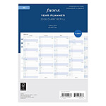 FILOFAX A5 planning annuel vertical - anglais - 2026
