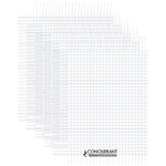 CONQUÉRANT Cahier conquérant polypro agrafé 24x32 cm 60P 90G grands carreaux incolore x 5