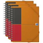 OXFORD MEETINGBOOK A5+ 90g lignée 6mm couverture polypro x 3
