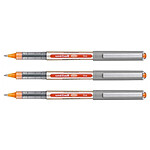 UNI-BALL Stylo Roller Encre Liquide Recyclé UB157E Pointe Moyenne Orange x 3