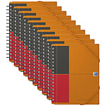 OXFORD MEETINGBOOK A5+ 90g lignée 6mm couverture polypro x 10