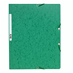 EXACOMPTA Chemise à élastiques sans Rabats carton 400g 24x32 cm Vert x 25