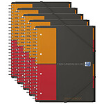 OXFORD Organiserbook A4+ 160 pages petits carreaux x 5