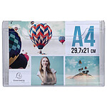 EXACOMPTA Distributeur de prospectus, A4 paysage, cristal