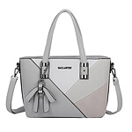 Gallantry Sac à Main pour Femme Orné de Nœud à Motif Géométrique Gris