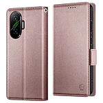 Avizar Étui Portefeuille pour Poco F7 Aimanté avec Support et Rangement Cartes Rose