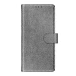 Avizar Étui Portefeuille pour Galaxy A56 / A36 Chesterfield avec Fonction Support Gris
