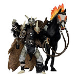 Spawn - Figurine Bloodaxe avec cheval (Spawn: The Dark Ages) (McFarlane Toys 30th Anniversary) (Gold Label) 18 cm