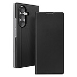 Avizar Étui Folio pour Galaxy Z Fold 7 Finition Texturé avec Fonction Support Noir