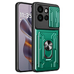 Avizar Coque pour Motorola Edge 50 Neo avec Cache Caméra / Support / Porte-cartes Vert