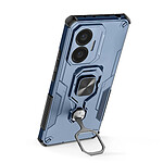 Avizar Coque pour Poco F7 Antichoc avec Anneau Rotatif et Support Intégré Bleu