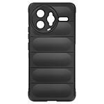 Avizar Coque pour Xiaomi Poco F7 Pro / F7 Ultra avec Texture Relief en Silicone Noir