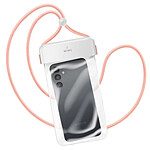 wiwu Housse Étanche pour Téléphone 4" à 7" IPX8 à Mettre au Tour du Cou Blanc