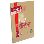 GPV Paquet de 5 sacs à soufflets kraft armé brun 24 260x330 130g bande de protection