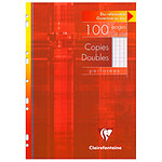 CLAIREFONTAINE Etui de 100 pages Copies doubles perforées 21x29,7 cm 90 g Séyès Grands carreaux x 10 CLAIREFONTAINE Etui de 100 pages Copies doubles perforées 21x29,7 cm 90 g Séyès Grands carreaux x 10