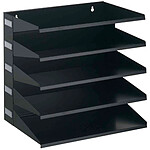 DURABLE Module de classement Business 5 compartiments Acier Laqué Noir