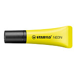 STABILO Surligneur NEON Tendance Pointe Biseautée 2- 5 mm jaune x 10