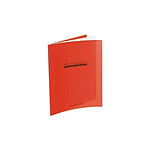 CONQUÉRANT Cahier agrafe 170x220 polypro rouge 32p 90g sey2,5mm rouge x 10