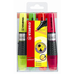STABILO Pochette de 4 surligneurs LUMINATOR niveau visible pointe biseautée x 5 STABILO Pochette de 4 surligneurs LUMINATOR niveau visible pointe biseautée x 5