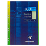 CLAIREFONTAINE Feuillets mobiles vert s/étui 21x29,7 100p séyès