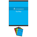 CONQUÉRANT Cahier Travaux Pratique 24X32 96P Uni 90g + Séyès 70g coloris aléatoires x 10