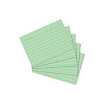 HERLITZ Lot de 100 Fiches bristol 170g A6 lignée Vert HERLITZ Lot de 100 Fiches bristol 170g A6 lignée Vert