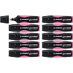 STABILO Surligneur GREEN BOSS Pointe Biseautée 2-5 mm Rose x 10