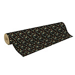 CLAIREFONTAINE Rouleau Papier cadeau Tiny Roll - 50m x 35cm Kraft 70g Motifs : Gui fond noir CLAIREFONTAINE Rouleau Papier cadeau Tiny Roll - 50m x 35cm Kraft 70g Motifs : Gui fond noir