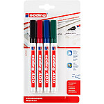 EDDING Marqueur Permanent 400 blister de 4 Assorti 1 mm