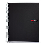 MIQUELRIUS Cahier A4 Notebook The Original Polypro Opaque Ligné 7mm 4 Perf 200 F 70g Noir