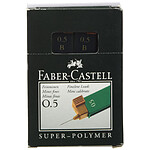 FABER-CASTELL boite de 12 mines pour porte-mine 0,5 mm Super-Polymer 9065 S- dureté B x 12 FABER-CASTELL boite de 12 mines pour porte-mine 0,5 mm Super-Polymer 9065 S- dureté B x 12