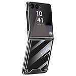 Avizar Coque pour Samsung Galaxy Z Flip 7 Rigide et Pliable avec Charnière Transparent