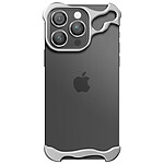Avizar Protection Design pour iPhone 13 Pro Max Coque Bumper Modèle Steel Cover Argent