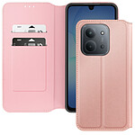 Avizar Étui Portefeuille à Clapet Magnétique pour Xiaomi Redmi 15C avec Support Vidéo Rose
