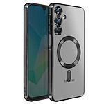 Avizar Coque pour Galaxy A16 Compatible MagSafe avec Contour Chromé Noir