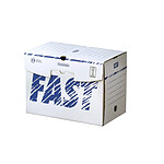 FAST Lot de 25 Boîte archives 250 x 330 mm dos 200 mm Blanc