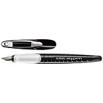 HERLITZ Stylo plume 'my.pen' Pointe Large GAUCHER Noir / blanc