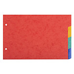 EXACOMPTA Intercalaires pour fiches bristol carte lustrée 225g 4 positions - A5 148x210mm x 10