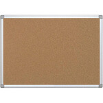 Q-CONNECT Tableau liège cadre aluminium résistance humidité 1mm épaisseur 60x45cm