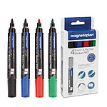 MAGNÉTOPLAN Etui de 4 Marqueurs pour tableau blanc et chevalet PRO+ MAGNÉTOPLAN Etui de 4 Marqueurs pour tableau blanc et chevalet PRO+
