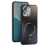 Abeel Coque MagSafe pour Oppo Reno 14 avec Support Double Protection Caméra Noir