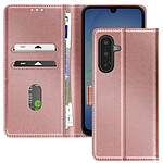 Avizar Étui Portefeuille Chesterfield pour Samsung Galaxy A17 en Cuir avec Support Rose