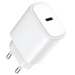 Jaym Chargeur Secteur Rapide USB-C 20W 3A Power Delivery et PPS Blanc
