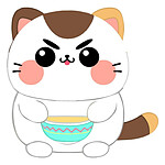 Funny Cat - Peluche Chat avec soupe 25 cm Funny Cat - Peluche Chat avec soupe 25 cm