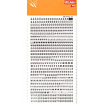 DECADRY Lettres et Chiffres Transferts (1 Feuille) SDD210F 4 mm Noir