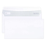 CLAIREFONTAINE Carton de 500 enveloppes auto-adhésives blanches 11x22 cm 80g