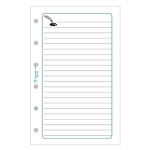 EXACOMPTA Recharge accessoire Exatime 17 notes 47 feuillets 172x105 mm