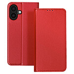 Avizar Étui pour iPhone 17 en Cuir avec Portes Cartes et Rabat Aimanté Rouge