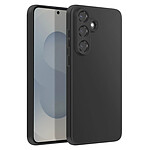 Avizar Coque pour Samsung Galaxy S25 FE en Silicone Souple Antichocs Noir