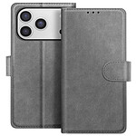 Avizar Étui Portefeuille pour iPhone 17 Pro Max Chesterfield avec Fonction Support Gris